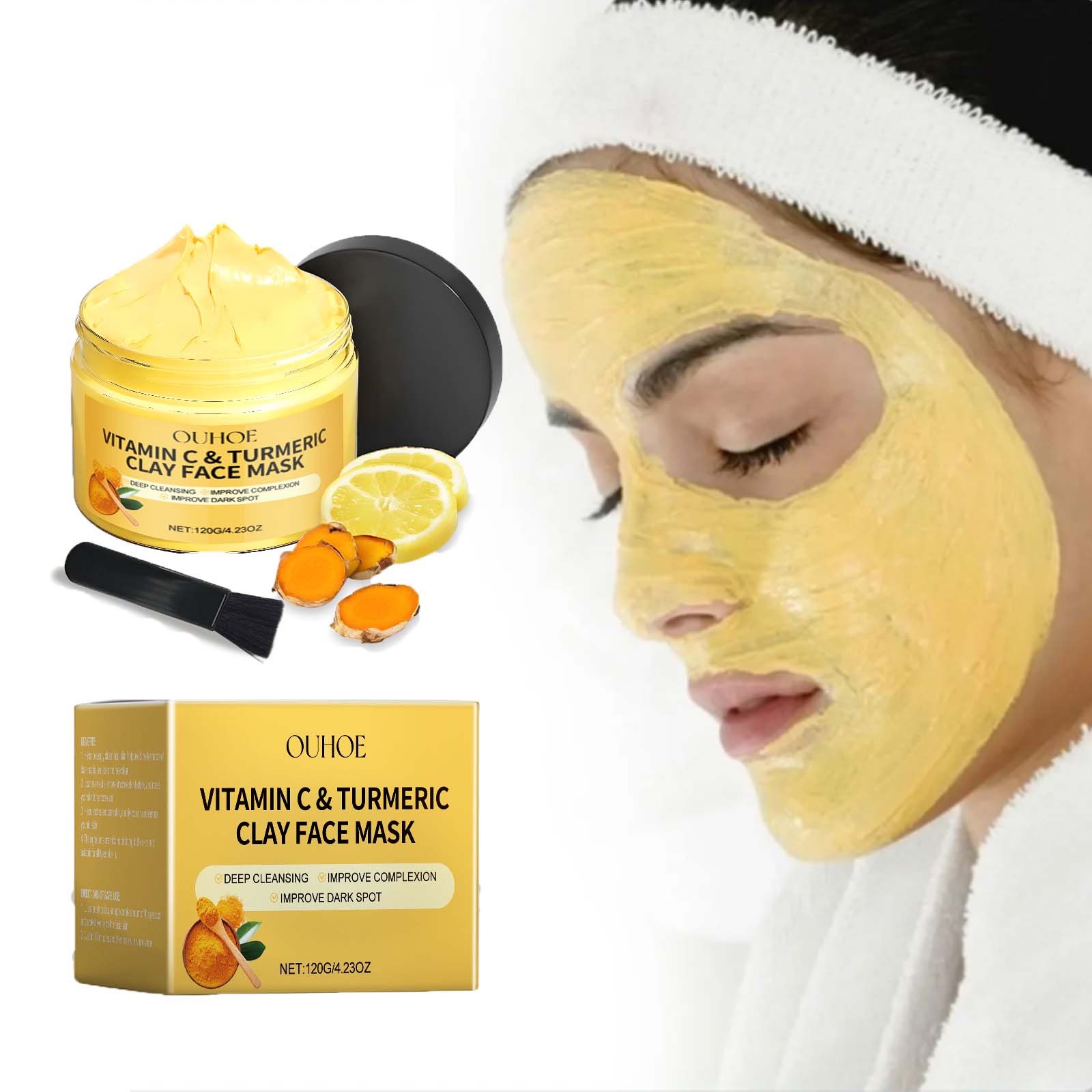 Dust Mask Construction - วิตามิน C โคลนขมิ้น Mask Exfoliating Facial