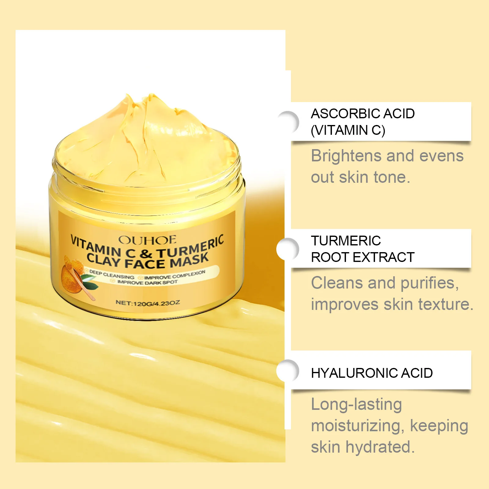 วิตามิน C โคลนขมิ้น Mask Exfol - Dust Mask Construction บทวิจารณ์และราคา