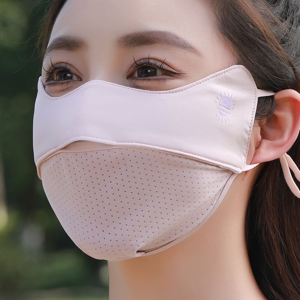 ใหม่หน้ากากผ้าไหมน้ำแข็งระบายอ - Cloth Face Mask Washable บทวิจารณ์และราคา