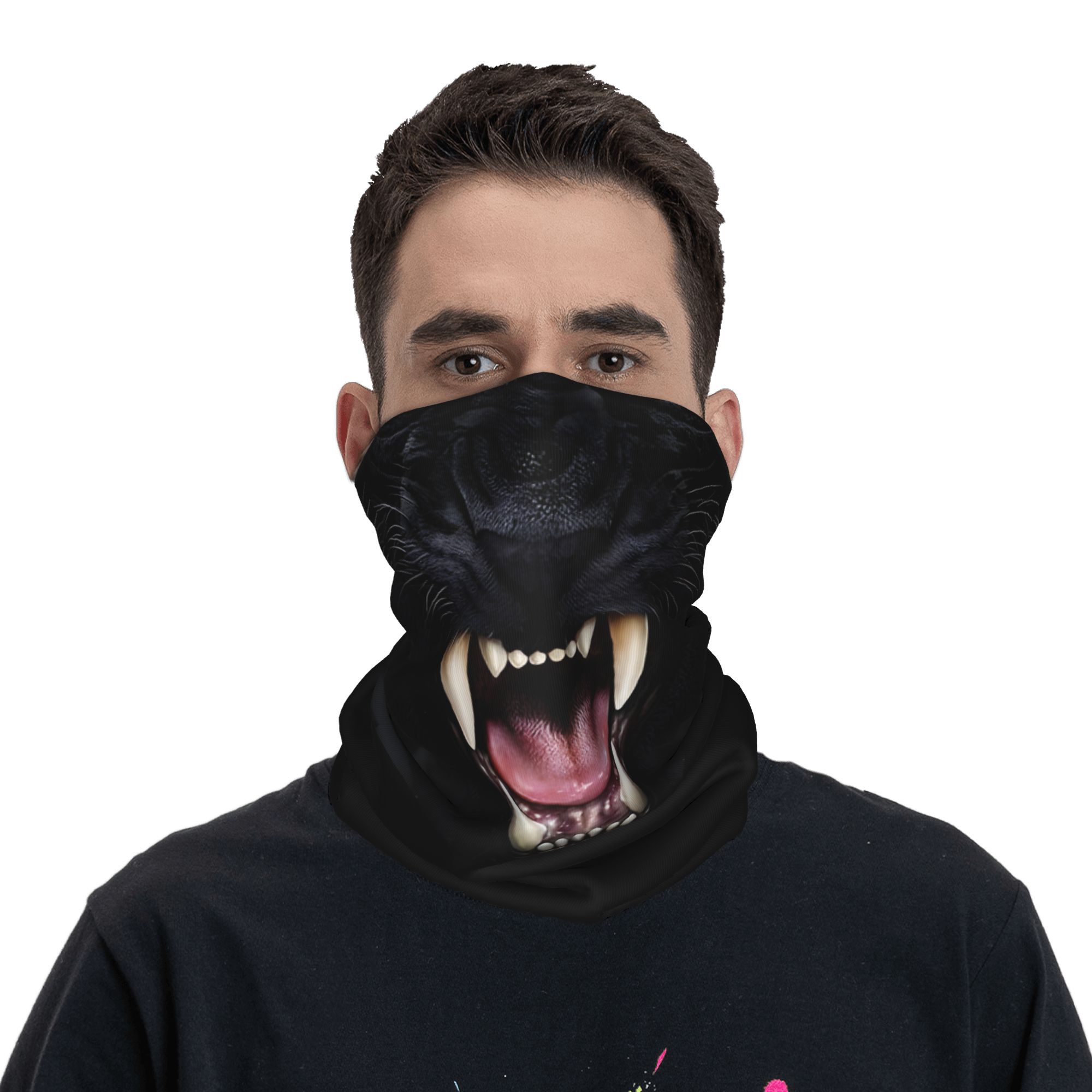 ผ้าคลุมหน้าแบบรัดคอ ลายหัวเสือ - Neck Gaiter Face Cover บทวิจารณ์และราคา