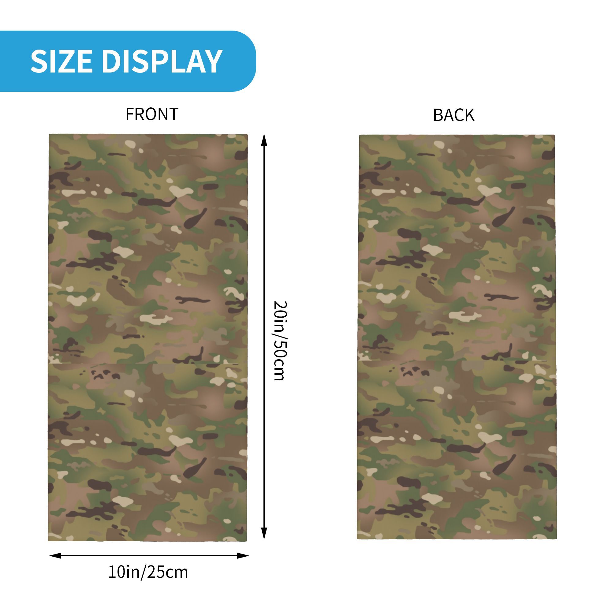 CUSTOM ทหาร Camouflage รูปแบบผ - Neck Gaiter Face Cover บทวิจารณ์และราคา