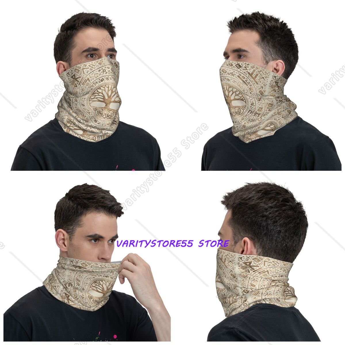 ผ้าพันคอ/ผ้าคลุมหน้าแบบพันรอบค - Neck Gaiter Face Cover บทวิจารณ์และราคา