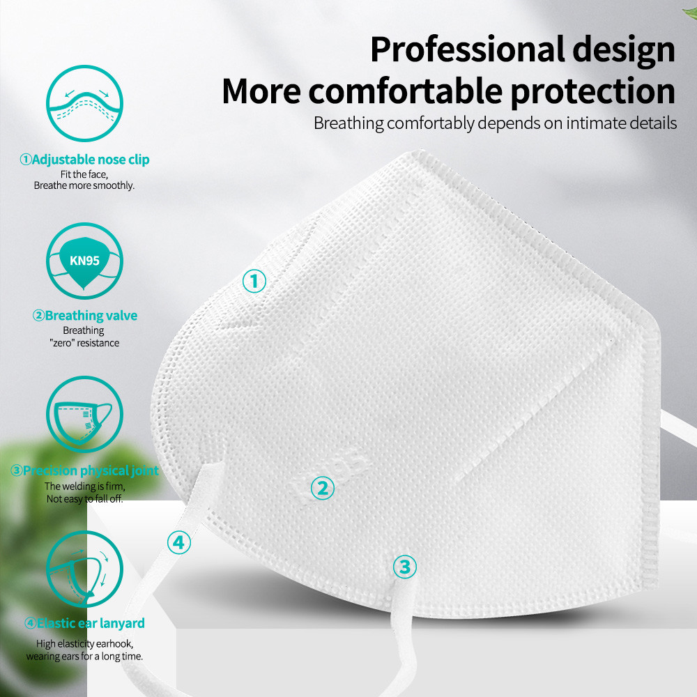 FFP2 Face Mask KN95 Facial Mas - Kn95 Respirator Mask บทวิจารณ์และราคา