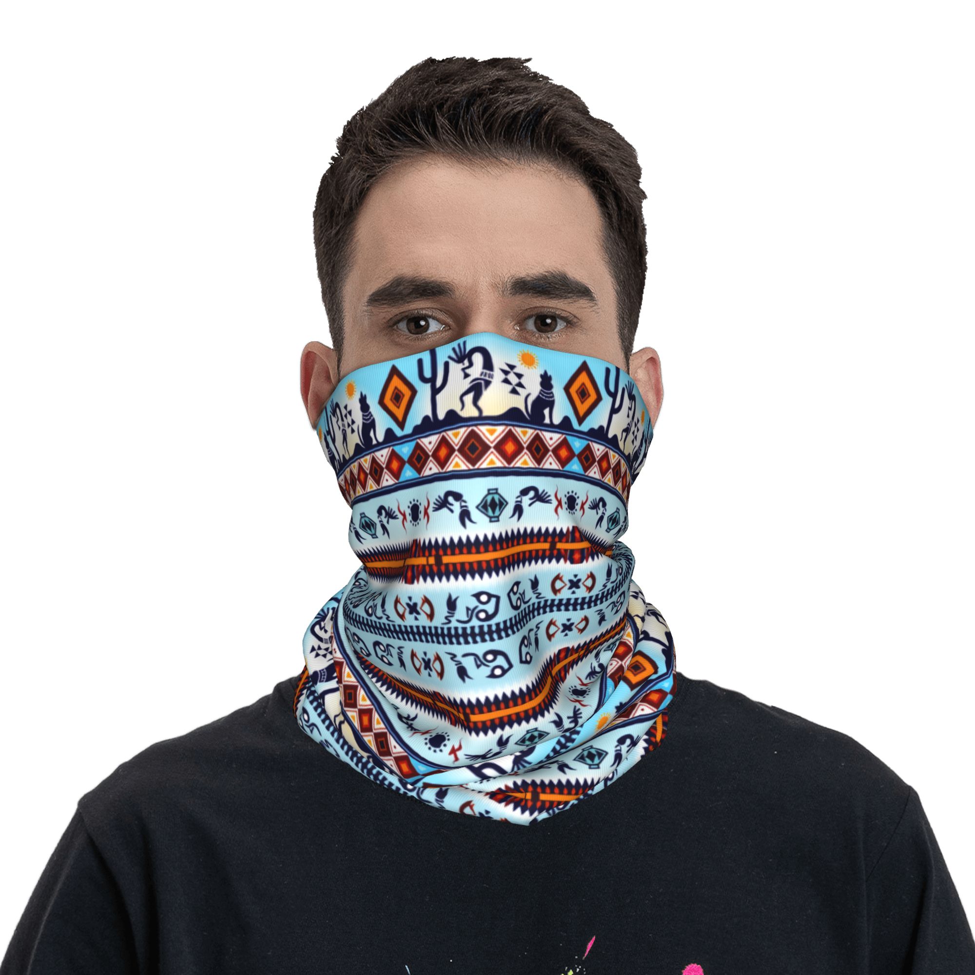 ผ้าคลุมหน้าแบบคอร์ดิเนท ลายโคโ - Neck Gaiter Face Cover บทวิจารณ์และราคา