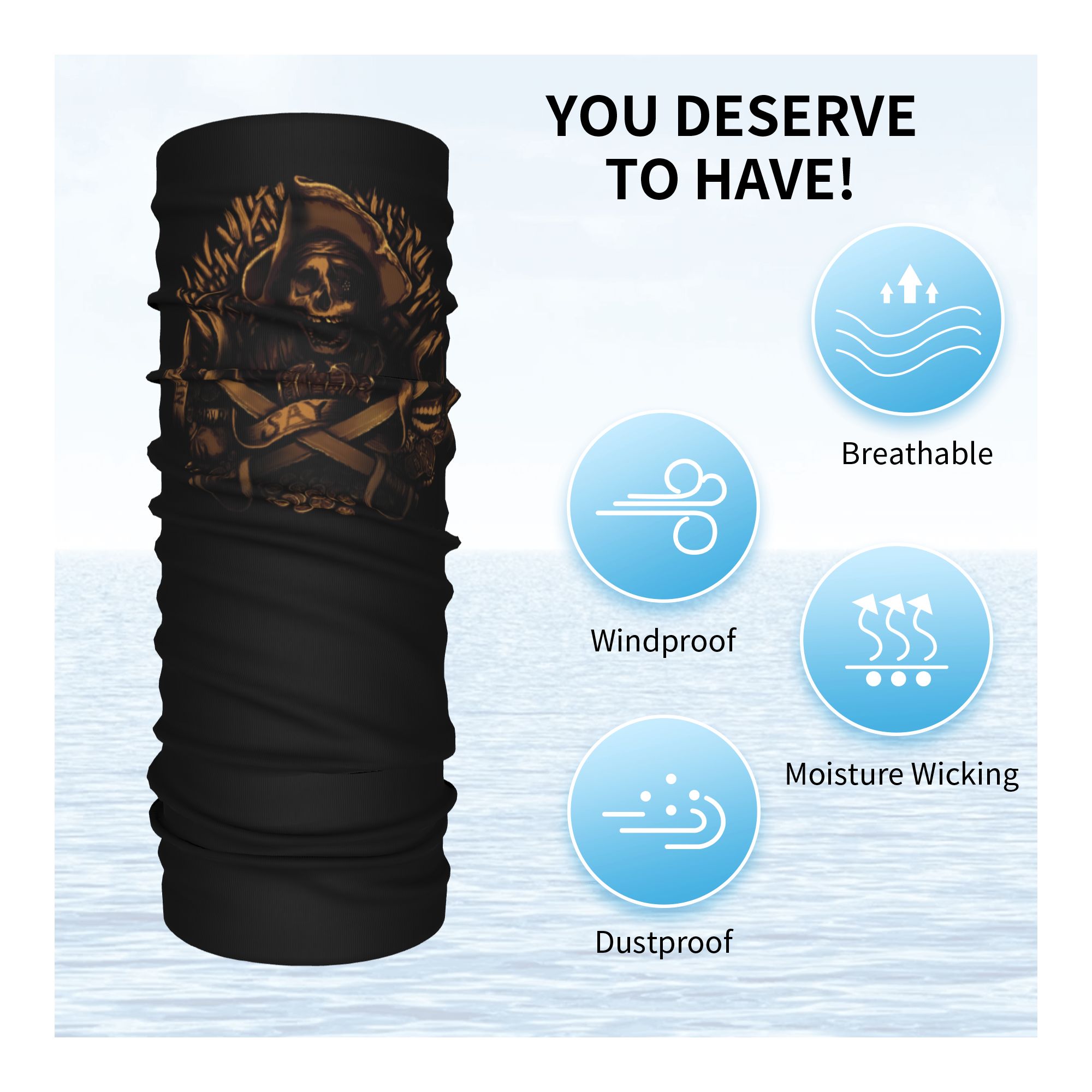 ผ้าพันคอแบบท่อสำหรับฤดูหนาวลาย - Neck Gaiter Face Cover บทวิจารณ์และราคา